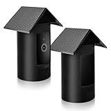 Wetterfeste Silikonhülle für Ring Stick Up Cam Battery/Plug-In, 2 Stück Wasserdichtes Silikon Kamera Schutz, Silikon-schutzhülle mit Dachdesign, UV- & Regenschutz für Innen- und Außenbereich