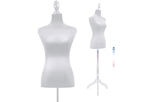 Adjustable Height Mannequin Dress Form with Tripod Stand