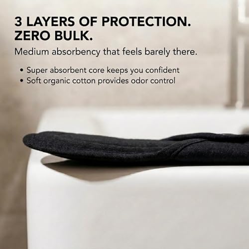Image of Tampon Tribe - Reusable Menstrual Pads (2 Pack) - Zero Waste Organic Cotton Cloth - Washable, Leak Free, OdorFree, Toxin Free, Eco Friendly Sanitary Menstrual Pads for Women - Medium Absorbency