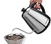 Gourmia GPK610 Pour Over Kettle - Digital Display - Handle Controls - Goose neck Spout Perfect for Coffee and Tea - Conveniently Cordless for Easy Portability