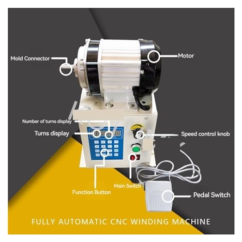 Máquina de bobinado automático eléctrico de 500W con control digital 6