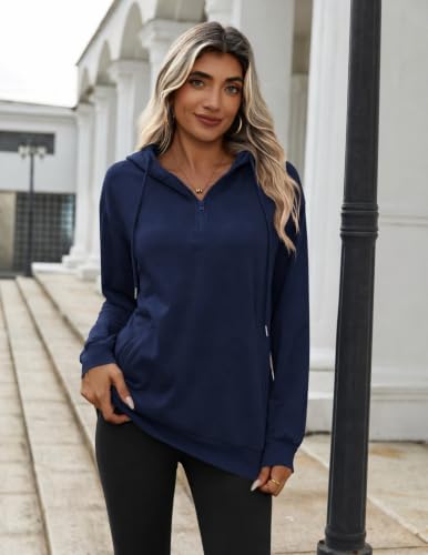 Image of Zeagoo Hoodies for Women Half Zip Up Oversized Sweatshirt Fall Clothes 2026