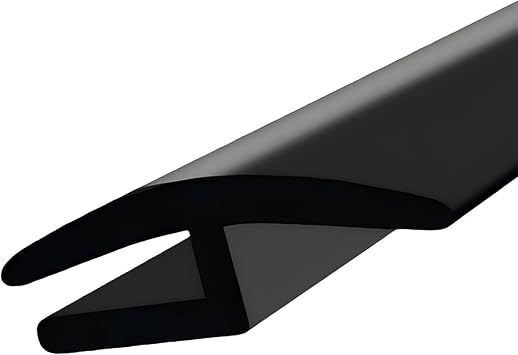 1.7M/5.6Ft Windshield Cowl Rubber Seal Strip, Front Rear Windshield Seal Strip, H-Shape Rubber Sunroof Seal, Universal Cuttable Weather Stripping Molding Trim Strips for Door Window