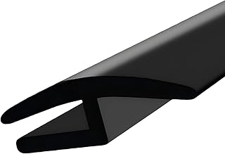 1.7M/5.6Ft Windshield Cowl Rubber Seal Strip, Front Rear Windshield Seal Strip, H-Shape Rubber Sunroof Seal, Universal Cuttable Weather Stripping Molding Trim Strips for Door Window