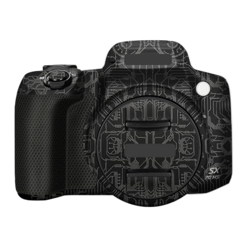 Autocollant de protection haut de gamme pour Canon PowerShot SX 70 HS circuit titane