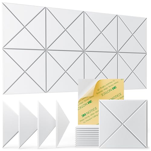 Acoustic panels 12-pack with self-adhesive 12"x12"x0.4"
