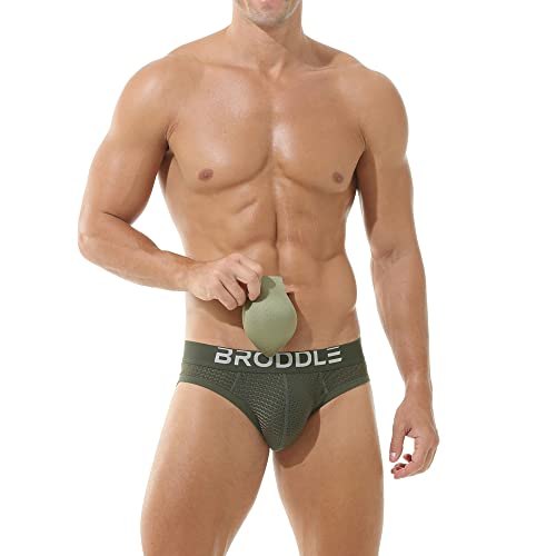Broddle Men's Mesh Padded Pouch Athelic Supporters Breathable Jockstrap Elastic Waistband Low Rise #TOP2