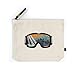 Lantern Press Fernie, Canada, Snow Goggles, Contour (100% Cotton Canvas Travel Accessory Go Bag)