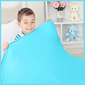 Sensory Compression Blanket | Lycra Bed Sheet for Kids & Adults | Deep Relaxing Feeling, Release Oxytocin | Helps with: SPD, Anxiety, ADHD, Autism and More | Breathable, Cool & Stretchable | Single