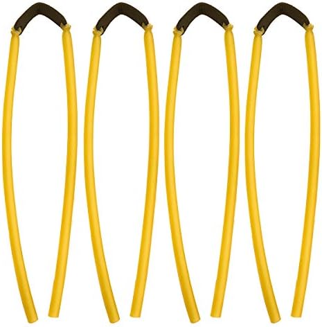 GM&BW 4 Slingshot Replacement Band Sets,Heavy Duty Elastic Rubber Bands, Compatible with Catapult from Trumark,Daisy,Barnett,Marksman;Suitable for All Wrist Rocket Insert-Yoke-into-Tube Hunting Style