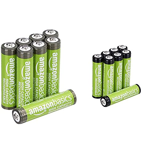 Amazonベーシック 充電池 充電式ニッケル水素電池 単4形8個セット (最小容量800mAh、約1000回使用可能) & 充電池 高容量充電式ニッケル水素電池単4形8個セット (充電済み、最小容量 800mAh、約500回使用可能) Amazonベーシック 充電池 充電式ニッケル水素電池 単4形8個セット (最小容量800mAh、約1000回使用可能) & 充電池 高容量充電式ニッケル水素電池単4形8個セット (充電済み、最小容量 800mAh、約500回使用可能)