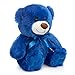 WENMOTDY Super Color Teddy Bear Stuffed Animals Plush Toy for Children Girlfriend Family Congratulations Baby Shower Birthday Royal Blue 14 inch
