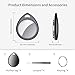 Air Tracker Tags-4 Pack, 5.3 Bluetooth Tracker Work with Apple Find My (iOS Only), 100dB Sound, Smart Tag with Keychain/Lanyard, Item Finder for Luggage/Key/Suitcase, Replaceable Battery, Black.