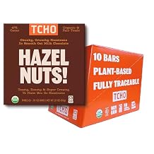 TCHO Hazel Nuts! Oat-Milk Chocolate Bars 10 pack | Plant Based, Organic & Fair Trade | Non GMO, Non-Dairy, Vegan, Soy Free 2.1oz each