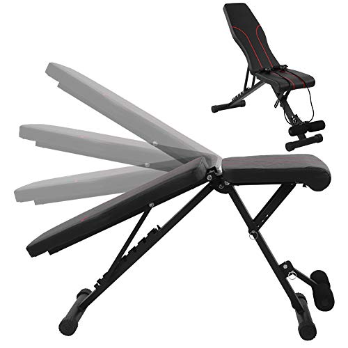 AYNEFY Adjustable Benches, Foldable Bench Multi‑Functional Utility Weight Bench, Utility Weight Bench for Full Body Workout