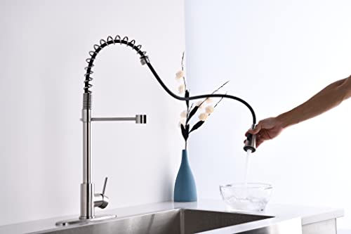 Robinet de cuisine mitigeur douchette extractible pour évier moderne - 5