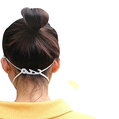 Protector Orejas, Salvaorejas Para Mascarillas, Ajustable Adaptador Mascarilla Orejas, Gancho Mascarilla, hebilla de extensión de cuerda de ajuste para cubierta de boca, 20 unidades