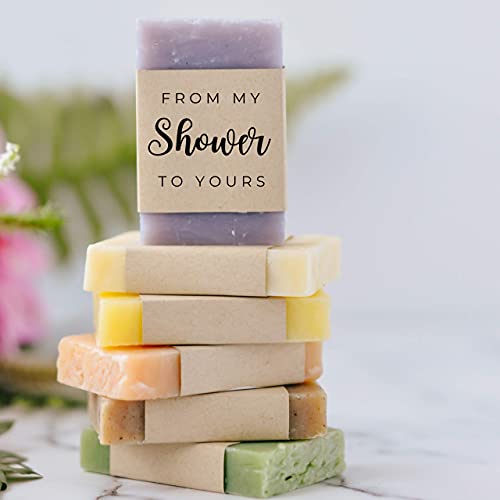 From My Shower to Yours, Mini Soap Favors for Baby or Bridal Party, 24 pack, Vegan Natural (Assorted) - Thumbnail 2
