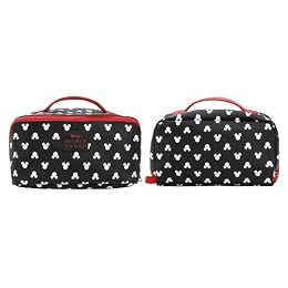 Disney Mickey Mouse Ears All-Over Print 23.5 CM Black Cosmetic Bag