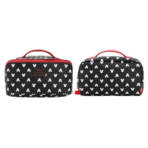 Disney Mickey Mouse Ears All-Over Print 23.5 CM Black Cosmetic Bag
