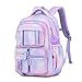 Girls backpack,Kids Backpack for Girl,Cute Elementary Bookbag Waterproof Large Capacity School Bag Backpacks for Girls (Purple)