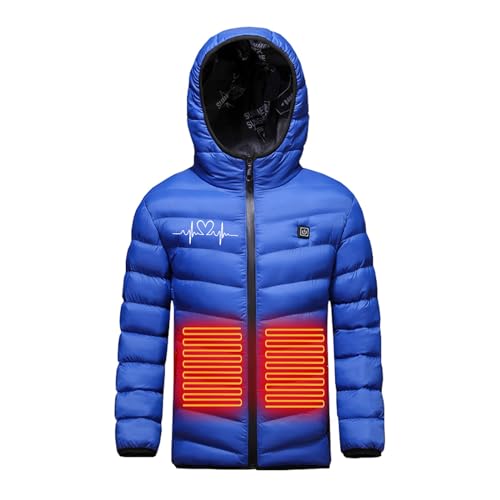 Child Heated Jacket Boys Girls Hood Jackets Waterproof Heated Coat 3 Temperature Levels Bodywarmer USB Electric Jacket4