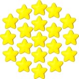 スターストレスボール 30個 バルクストレス解消ボール ミニフォーム ストレスボール 学校カーニバルの報酬 学生の賞品 パーティーバッグフィラー (イエロー)