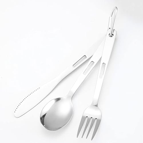 Miniatura 3 de Yardwe 1 juego de cubiertos de acero inoxidable utensilios de acero inoxidable tenedor cuchara filete vajilla espejo pulido apto para lavavajillas