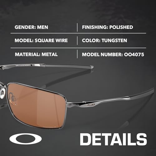 Oakley OO4075 SQUAREWIRE - Polarized/Non-Polarized - Rectangle Sunglasses with Official Eyewear Kit Bundle2