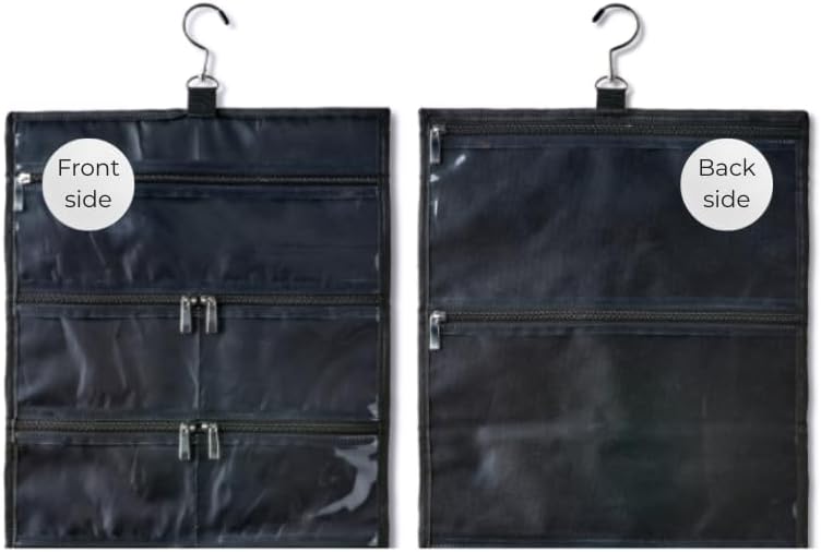Organizador suspenso de viagem Kendall Country com bolsos transparentes Raven, Small