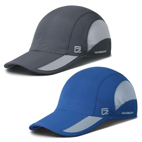 Gadiemkensd Gorra Deportiva De Secado Rápido Para Hombre Upf50 Suave Para Correr Al Aire Libre 56-60 Cm , Gris Oscuro, Azul, 6 7 8 7 3 8