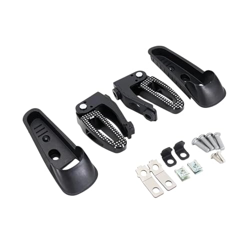 Repose-pieds moto GTS 300 Super pédales passager arrière noires en aluminium