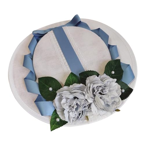 Chapeau à lanières en imitation lin blanche une touche steampunk féminine