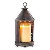 Candle Warmers Etc Tin Punched Candle Warmer Lantern For Top-Down Candle Melting, Sunshine Primitive