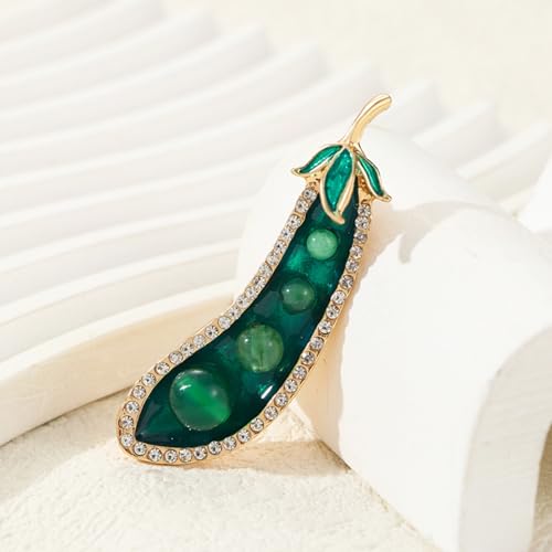 Image of Enamel Fruit Brooch for Women Rhinestones Fruit Lapel Pin Elegant Fruit Brooches Jewelry Gift, Perfect for Dresses Hat Bag