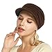 Fashion Hat Cap with Brim Visor for Woman Ladies, Best for Daily Use (Medium Brown)