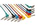 Produktbild HQ-Power Patchkabel, Set, 6 Farben, 2 x Klinke 6.35 mm männlich, mono, 90°, 1 m, perfekt für die Audioübertragung