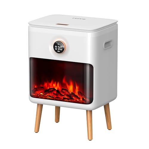 FEPPO Towel Warmer, Large Capacity Luxury Towel Warmers for Bathroom with HearthGlow Display, Rotary Timer Control & LED Countdown, Fits 2 Large Towels, Bathrobes, Blankets, Pajamas