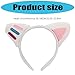 Shurhome Adjustable Animal Ears Headbands Plush Cosplay Ears Hair Hoop Fashion Headbands for Parties or Everyday Wear Cats Ear Headpiece