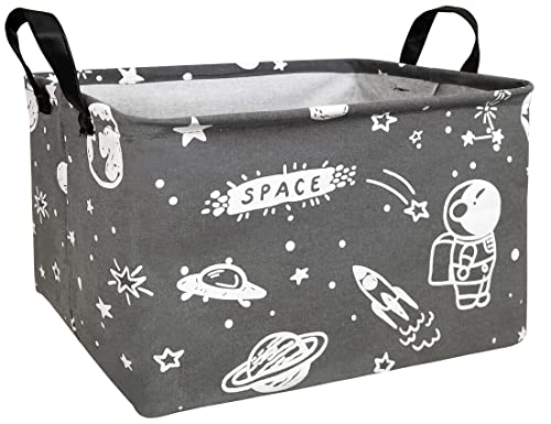 Nrmei Rectangle Storage Bin Toy Organizer Foldable Waterproof Coating Nursery Hamper For Living Room Bedroom And Clothes Toys(Rec Astronaut) #TOP14