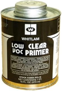 Pint Low VOC Clear Plastic Pipe Primer (2 Cans)