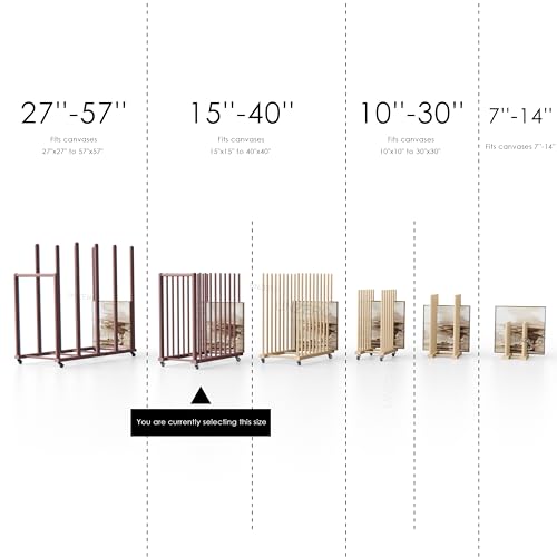 UNZERO Rack de armazenamento de arte, armazenamento de tela de arte, armazenamento de arte em tela c