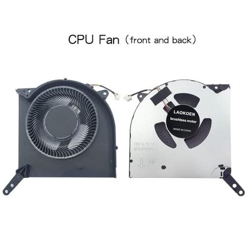 Image of LAPPYZONE New Replacement Cooling Fans for Lenovo Legion 5 Pro 16ACH6H R9000P 2021H RTX3060 RTX3070 Model Gaming Laptop Series CPU GPU Fan (4-Pin 4-Wire) 10V 0.8A