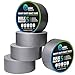 EdenProducts Heavy Duty Industrial Silver/Gray Duct Tape - 5 Roll Multi Pack - 30 Yards x 2 Inch Wide, Extra Thick & Strong Bulk Value, All Weather for Indoor/Outdoor, No Residue, Tear by Hand