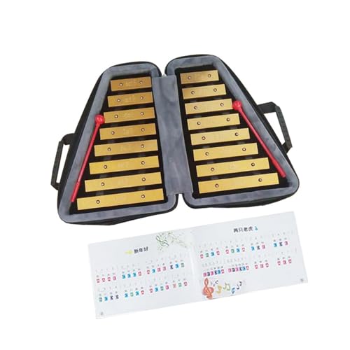 Gazechimp 16 ノート金属木琴ハンドノックピアノおもちゃ金属調整木琴子供のためのライブパフォーマンス学校オーケストラ