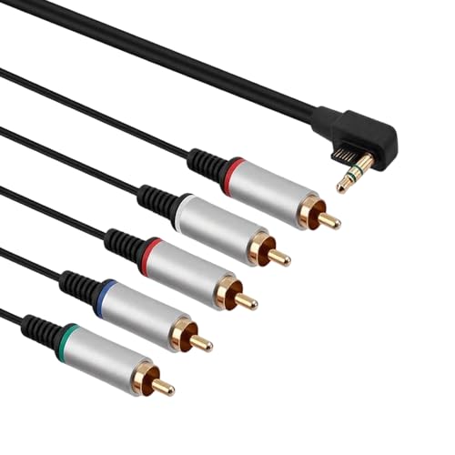 CHILDMORY AV HD Component Audio Video Cable,Compatible for PSP 2000/3000 Console 1.8 M/5.9 FT