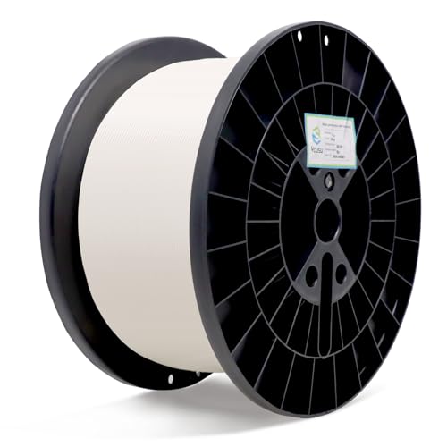 YOUSU PLA 5kg 3D Printer Filament Bundle 1.75mm, Print with Most FDM 3D Printers, 11lbs, 1 Pack 5kg Large Spool, Accuracy +/- 0.02mm, White