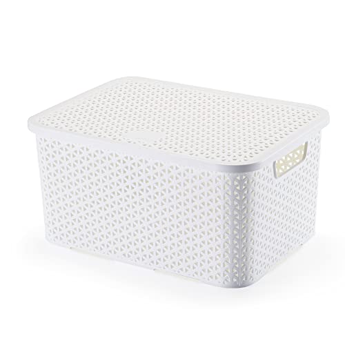 Caixa Organizadora com Tampa 22 cm x 18 cm x 32 cm - Arthi