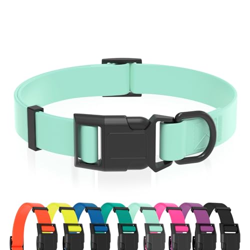 Nimble Wasserdichtes Hundehalsband, leicht zu reinigendes Gummihalsband mit Schnellverschluss, passend für kleine, mittlere oder große Hunde