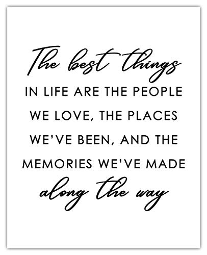 Buzz Unplugged Motivational Wall Art Office Decor For Men & Women: "The Best Things In Life Are The People We Love" 8X10 Inspirational, Motivational Poster & Positive Affirmations Wall Decor For Kids cover